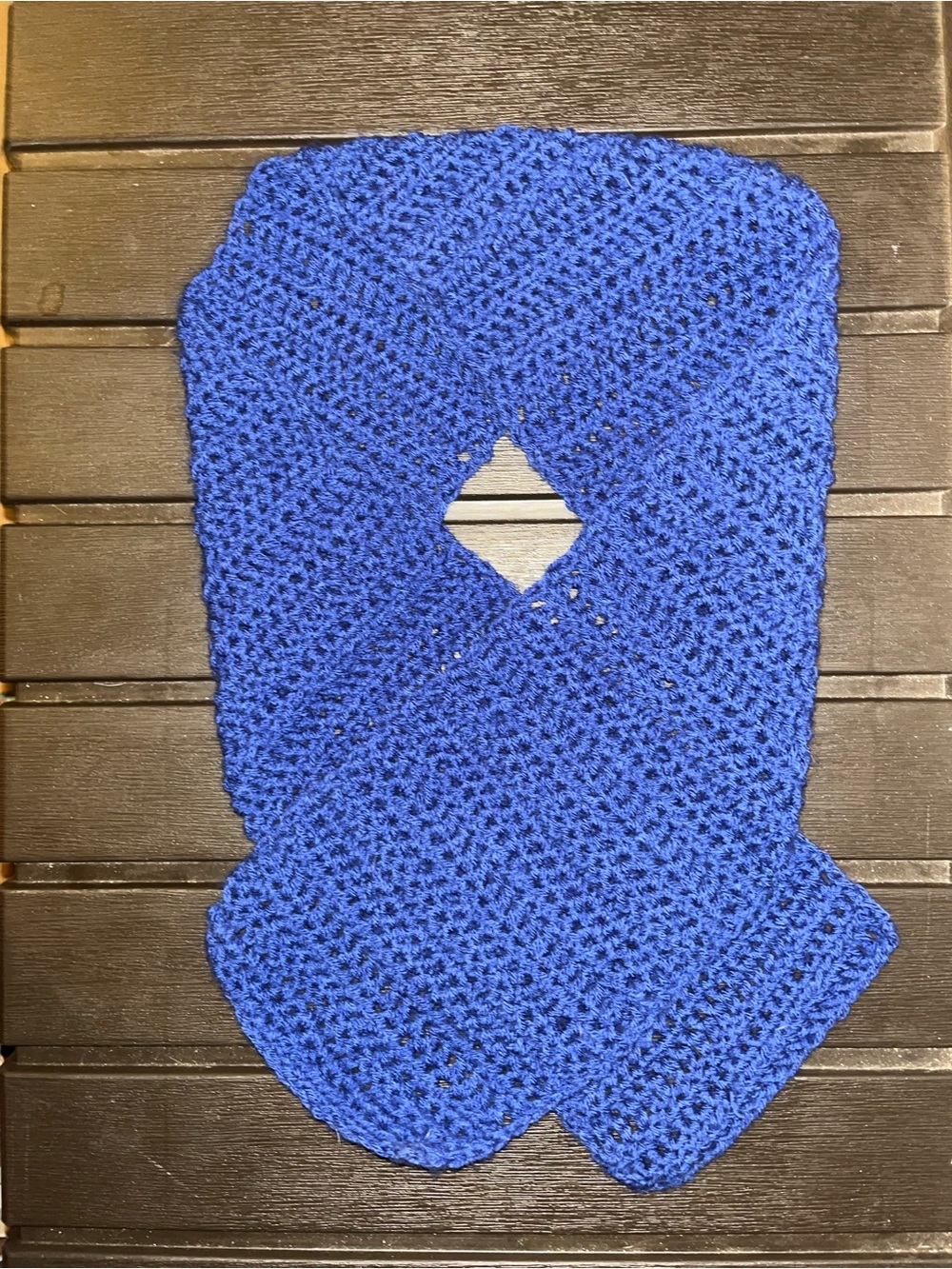 Blue Handmade Crochet Scarf Men’s Or Women’s